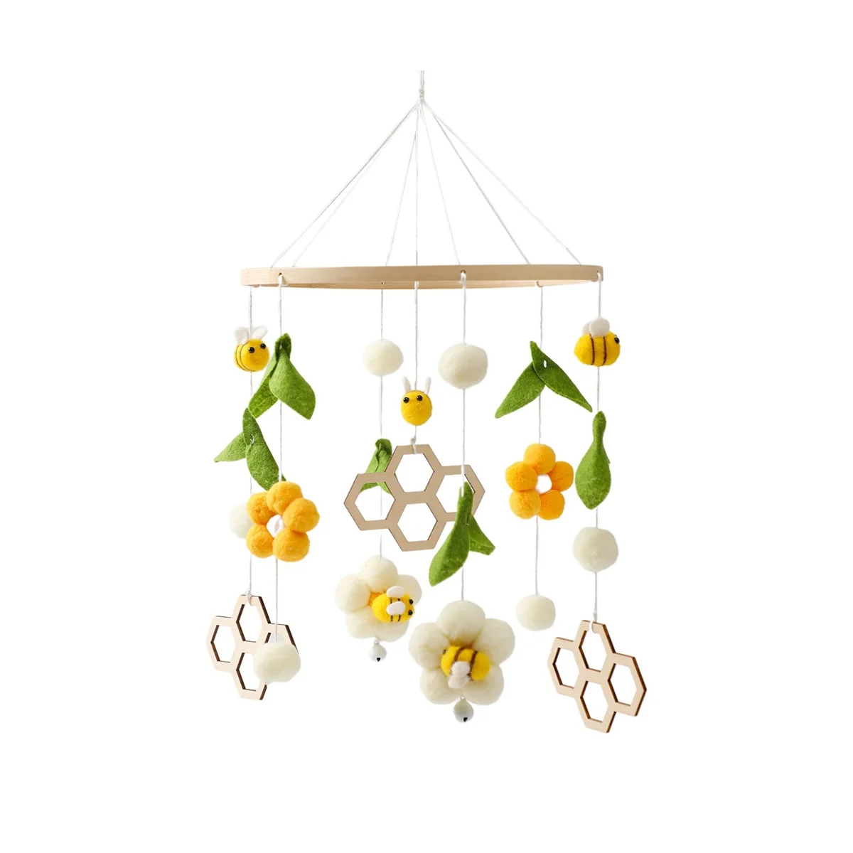 Baby Bed Rattle Bed Bell Toys Bee Animals Shape Newborn Crib Mobile Rattle Wool Balls Beads Bed Bell for Baby
Baby Bed Rattle Bed Bell Toys Bee Animals Shape Newborn Crib Mobile Rattle Wool Balls Beads Bed Bell for Baby