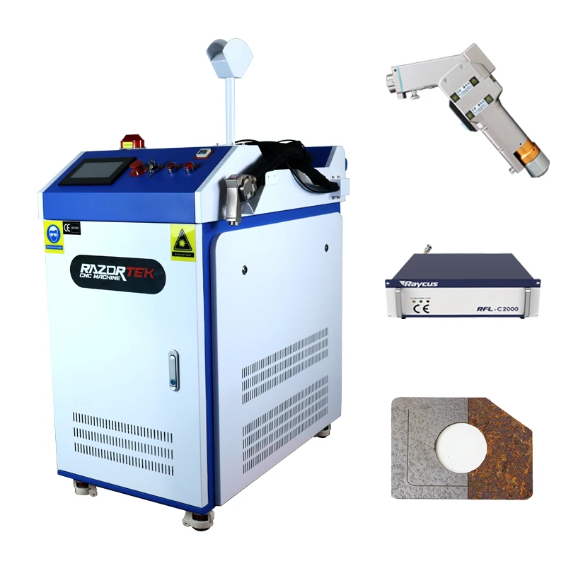 

Hanwei double swing wave controller 1500w 2000w 3000w continuous laser cleaning machine metal rust removal laser cleaner