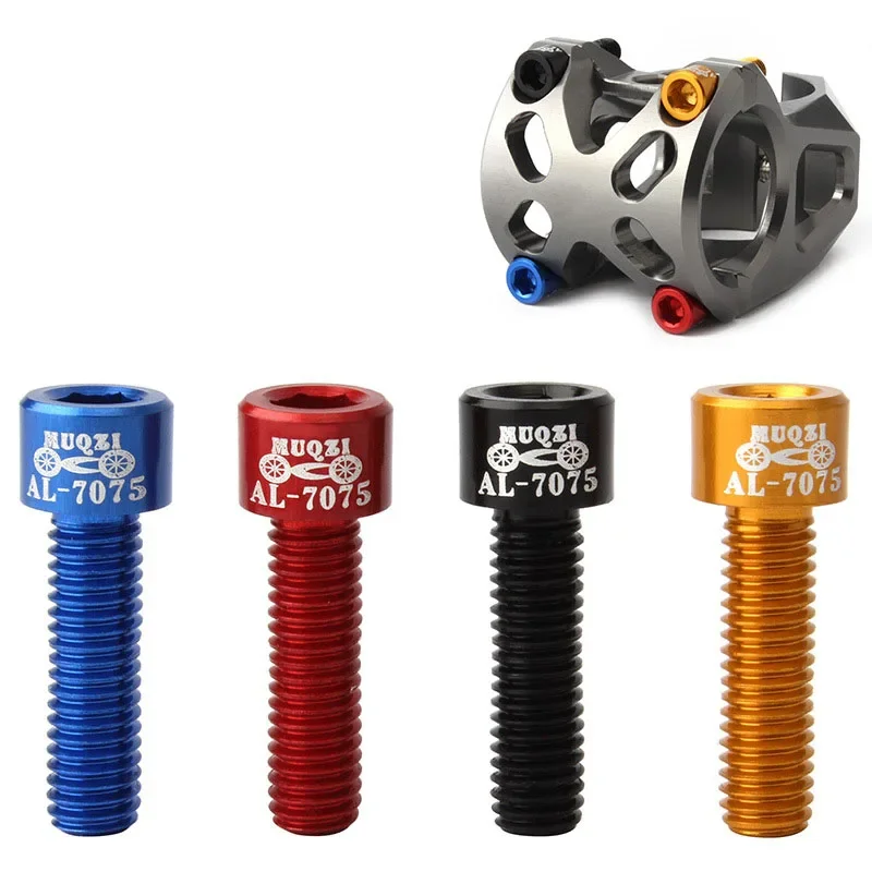 Bicycle Handlebar Stand Pipe Screw 7075 Aluminum Alloy Mountain Bike Screw Dead Fly Road Folding Bike M5*18 Aluminum Alloy Screw
Bicycle Handlebar Stand Pipe Screw 7075 Aluminum Alloy Mountain Bike Screw Dead Fly Road Folding Bike M5*18 Aluminum Alloy Screw