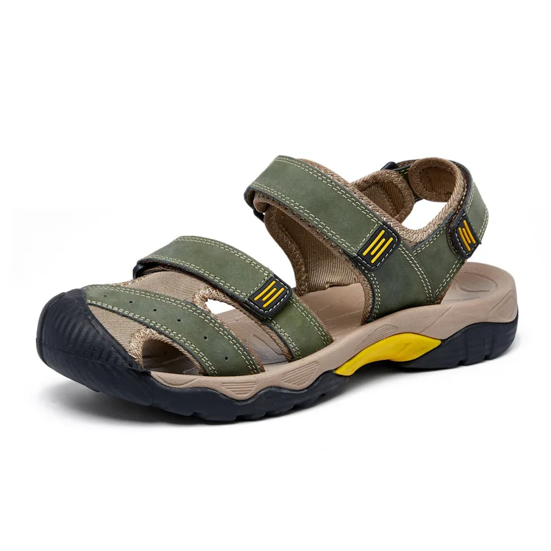 Men Sandals Handmade Leather Shoes Wading Shoes Breathable Lightweight Male Outdoor Closed-toe No Slip Summer Casual Shoes
Men Sandals Handmade Leather Shoes Wading Shoes Breathable Lightweight Male Outdoor Closed-toe No Slip Summer Casual Shoes