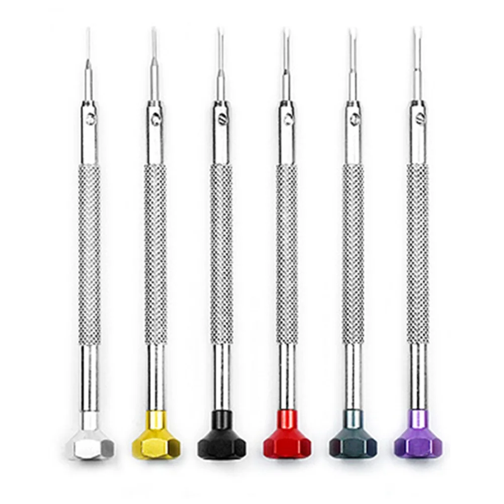 6*Precision Screwdriver 0.6-1.6mm Colored Slotted Screwdriver Watch Glasses Repair Hexagonal Head Screw Drivers Hand Tools
6*Precision Screwdriver 0.6-1.6mm Colored Slotted Screwdriver Watch Glasses Repair Hexagonal Head Screw Drivers Hand Tools