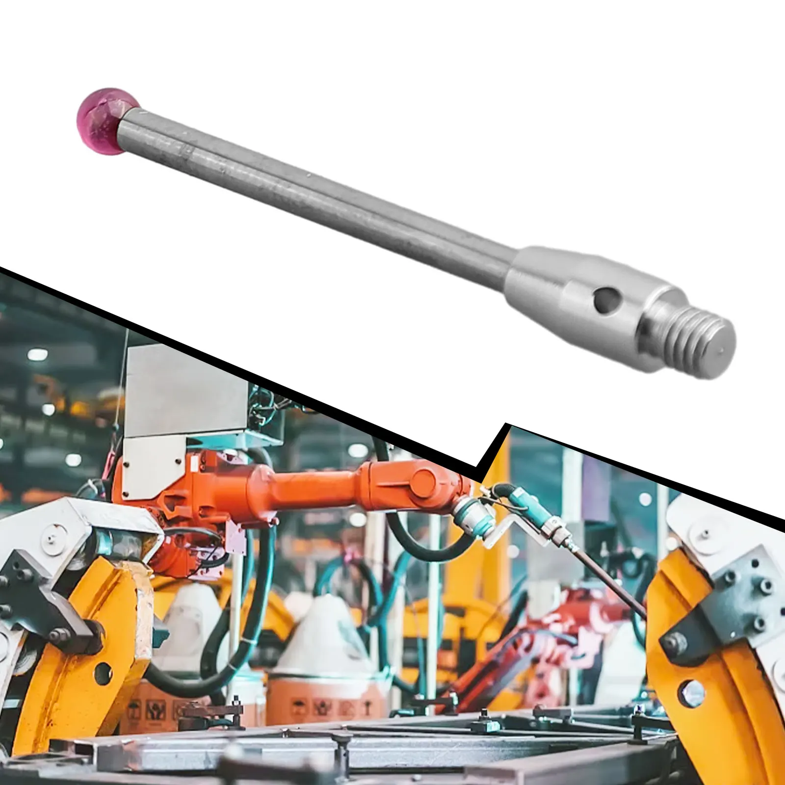 1pcs CMM Touch Probe M3 Thread Probe Stylus 3mm Rub Ball Tips 30mm Long A-5003-0057 For Workshop Electric Tools Accessories
1pcs CMM Touch Probe M3 Thread Probe Stylus 3mm Rub Ball Tips 30mm Long A-5003-0057 For Workshop Electric Tools Accessories
