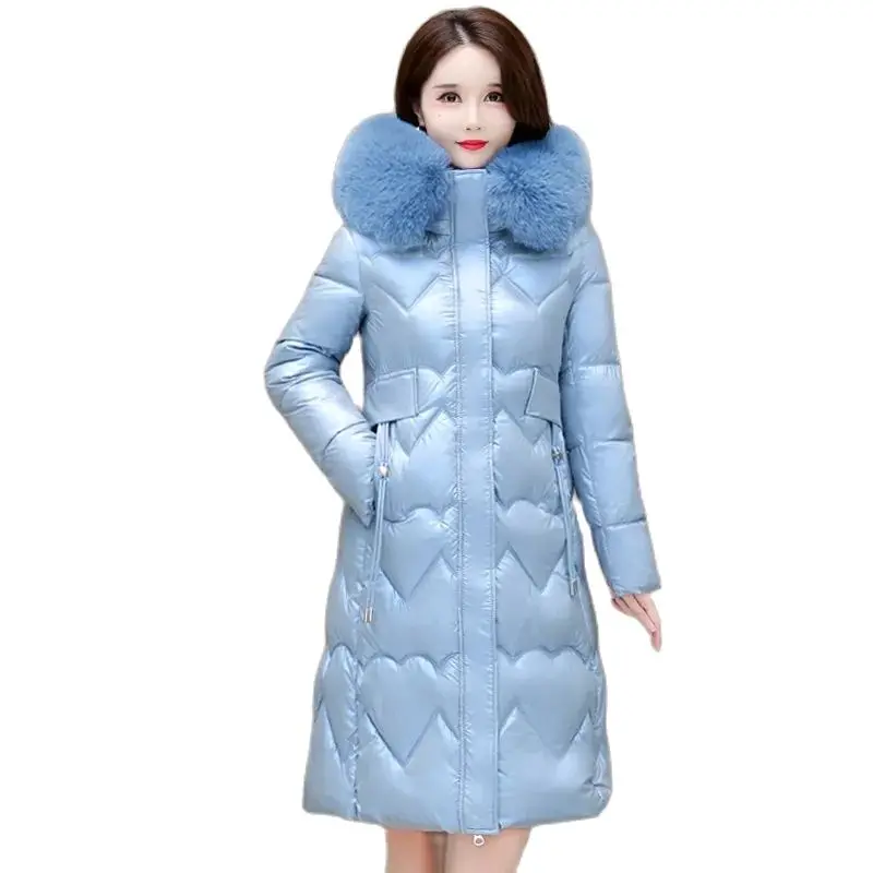 2023 New Glossy Over-the-knee Cotton-padded Jacket Women's Long Waist Slim Disposable Fashion Winter Long Cotton-padded Jacket.
2023 New Glossy Over-the-knee Cotton-padded Jacket Women's Long Waist Slim Disposable Fashion Winter Long Cotton-padded Jacket.