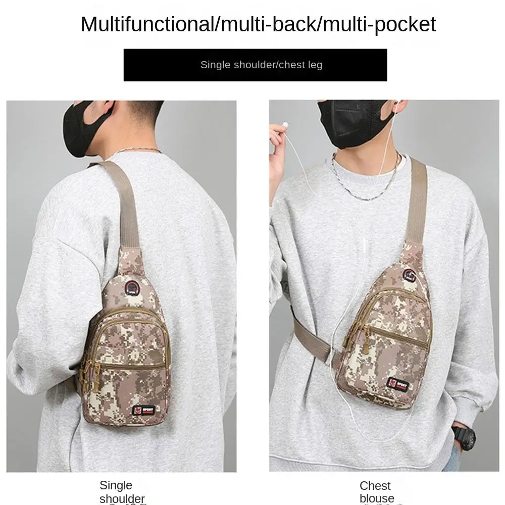 

Fanny Pack Camo Chest Bag Fashion Camo Lightweight Chest Shoulder Bag Multifuntional Sport Shoulder Sling Backpack