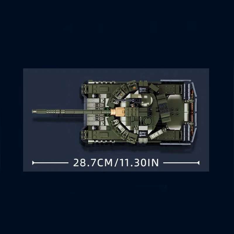 798PCS Army T-80BVMS Main Battle Tank Building Blocks Military Series Weapon Model Bricks Educational DIY Toys For Kids Gifts 798PCS Army T-80BVMS Main Battle Tank Building Blocks Military Series Weapon Model Bricks Educational DIY Toys For Kids Gifts