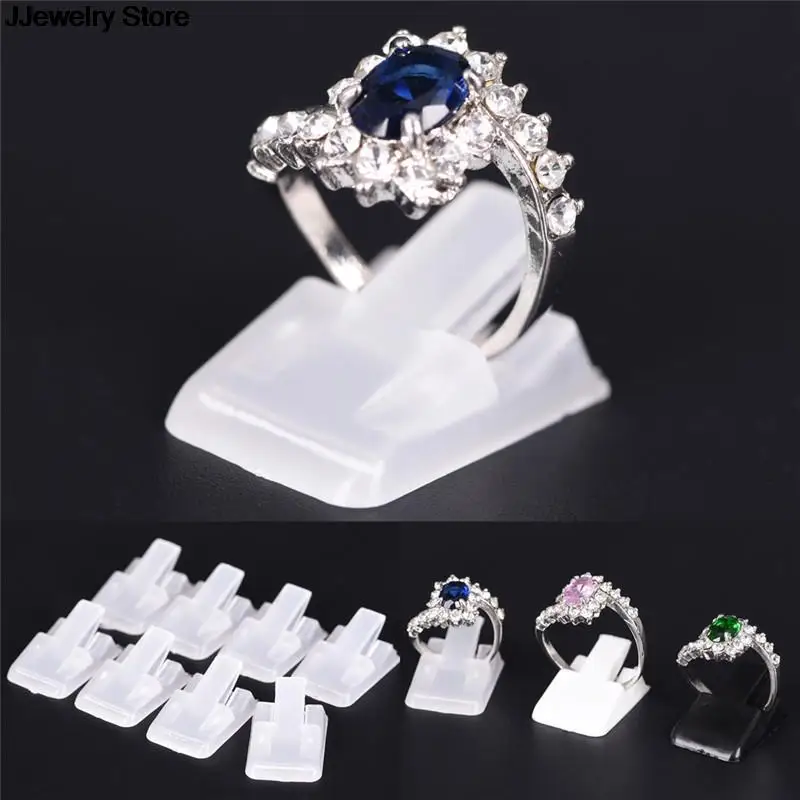

Hot 10pcs/Lot Ring Show Plastic Frosted Jewelry Displays Holder For Ring, Decoration Stand