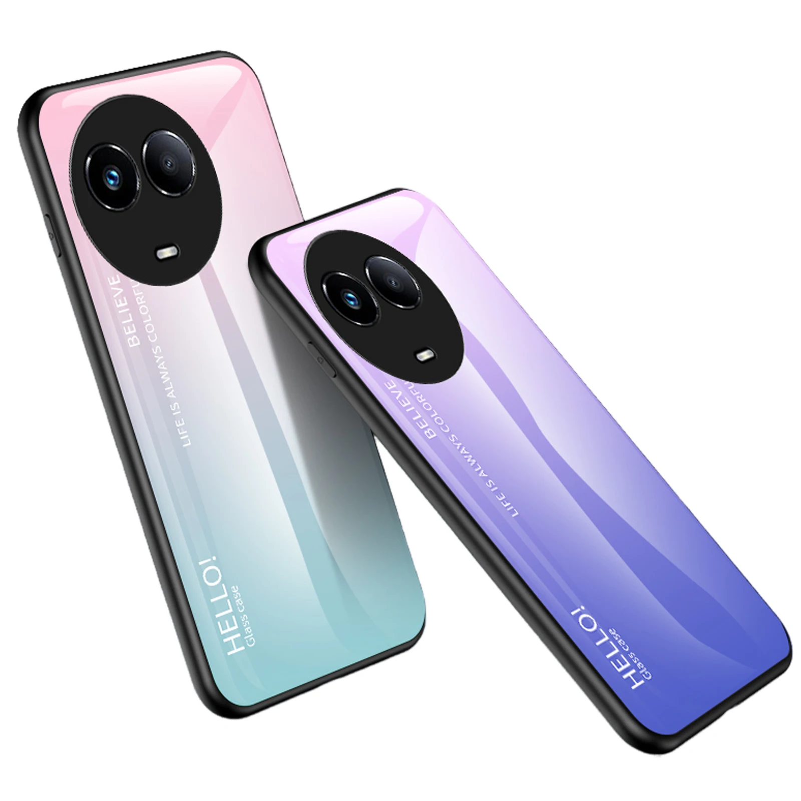 Slim Gradient Tempered Glass Case For Oppo Realme 11 5G 10 Pro C55 9i 8i C35 C33 Anti-Scratch Smooth Hard Back Phone Conque
Slim Gradient Tempered Glass Case For Oppo Realme 11 5G 10 Pro C55 9i 8i C35 C33 Anti-Scratch Smooth Hard Back Phone Conque