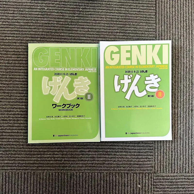 

Genki 3rd Edition learn japanese Textbook workbook answer An Integrated Course In Elementary Japanese and english Learning Book