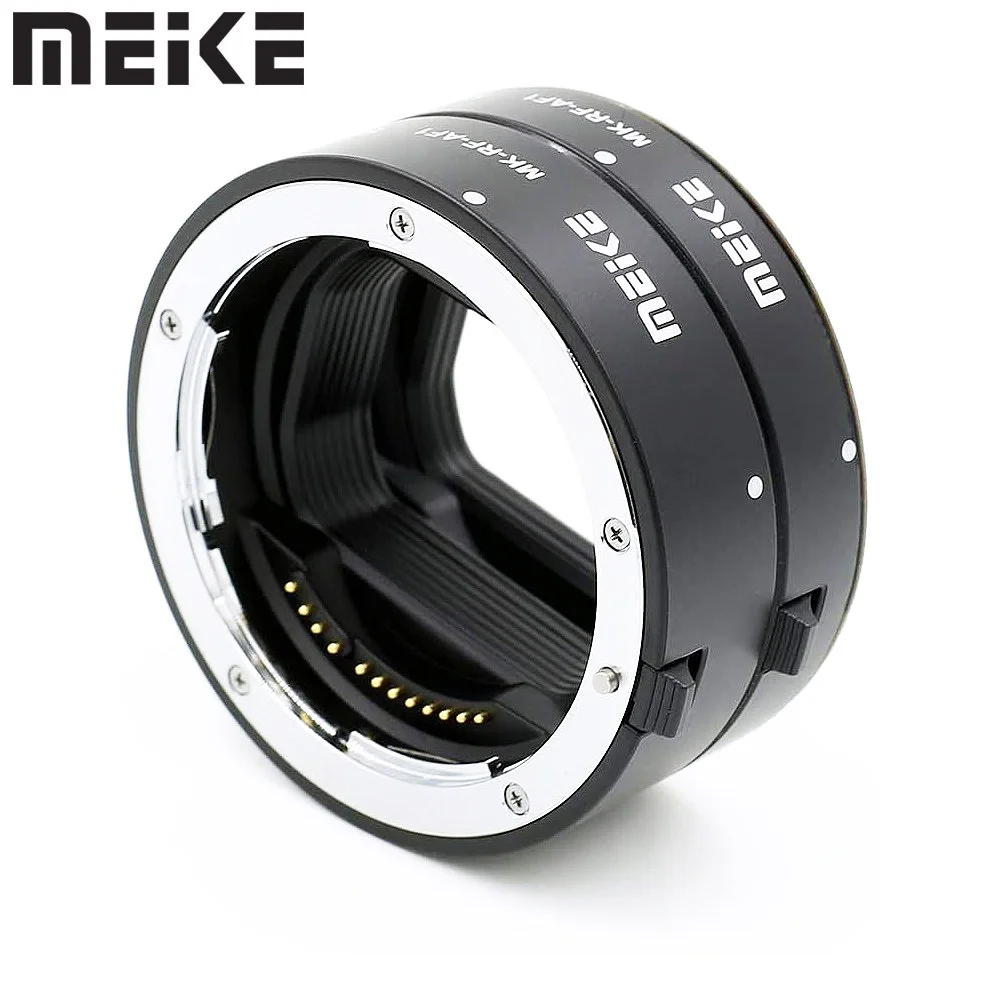 

Meike MK-RF-AF1 Metal Auto Focus Macro Extension Tube Adapter Ring 13mm 18mm for Canon RF-Mount EOS R RED R3 R5 R6 R7 R10 RP