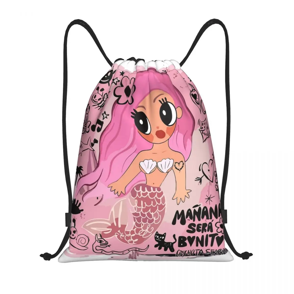 Karol G Mermaid Bag Drawstring Backpack Sports Gym Sackpack String Bags for Working Out
Karol G Mermaid Bag Drawstring Backpack Sports Gym Sackpack String Bags for Working Out