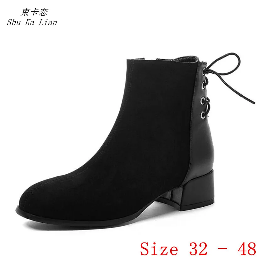 Spring Autumn Low Med Heels Women Ankle Boots Ladies Shoes Small Plus Size 32 - 48
Spring Autumn Low Med Heels Women Ankle Boots Ladies Shoes Small Plus Size 32 - 48