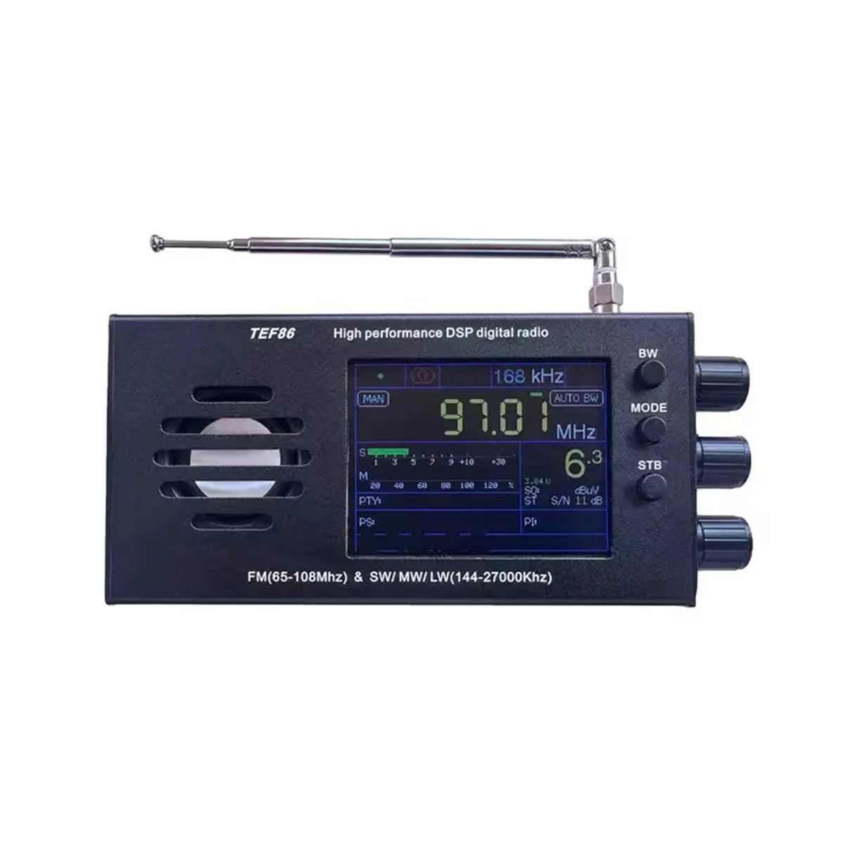 TEF6686 FM(65-108 МГц) и SW/MW/LW(144-27000 кГц) DSP радиоприемник RDS с батареей
TEF6686 FM(65-108 МГц) и SW/MW/LW(144-27000 кГц) DSP радиоприемник RDS с батареей