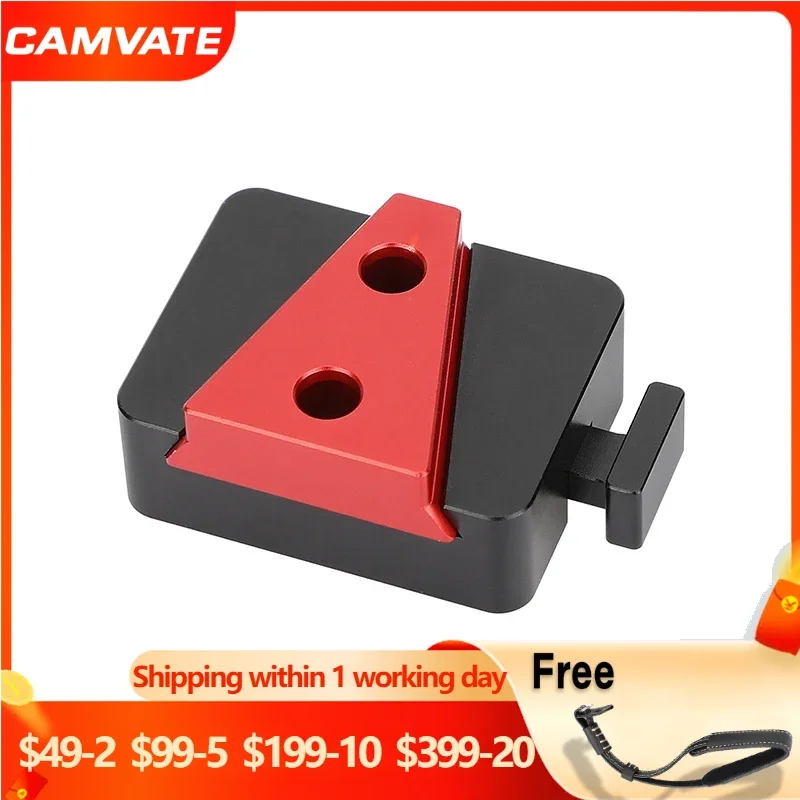 CAMVATE V-Lock Quick Release Base Station and Wedge Kit With 1/4 Mounting Threads Holes For Camera Cage Rig Battery Accessory
CAMVATE V-Lock Quick Release Base Station and Wedge Kit With 1/4 Mounting Threads Holes For Camera Cage Rig Battery Accessory