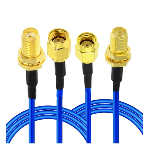 RF Coaxial Cable RP-SMA/SMA Male To SMA Male Connector RG405 086 Cable High Frequency Test Cable 50ohm
RF Coaxial Cable RP-SMA/SMA Male To SMA Male Connector RG405 086 Cable High Frequency Test Cable 50ohm
