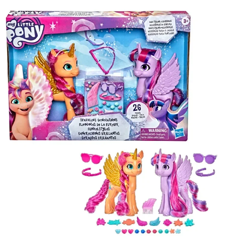 

Hasbro Action Figure My Little Pony Sparkling Generations Sunny Starscout Twilight Sparkle Dolls Hair Dress Up Girls Toys Gifts