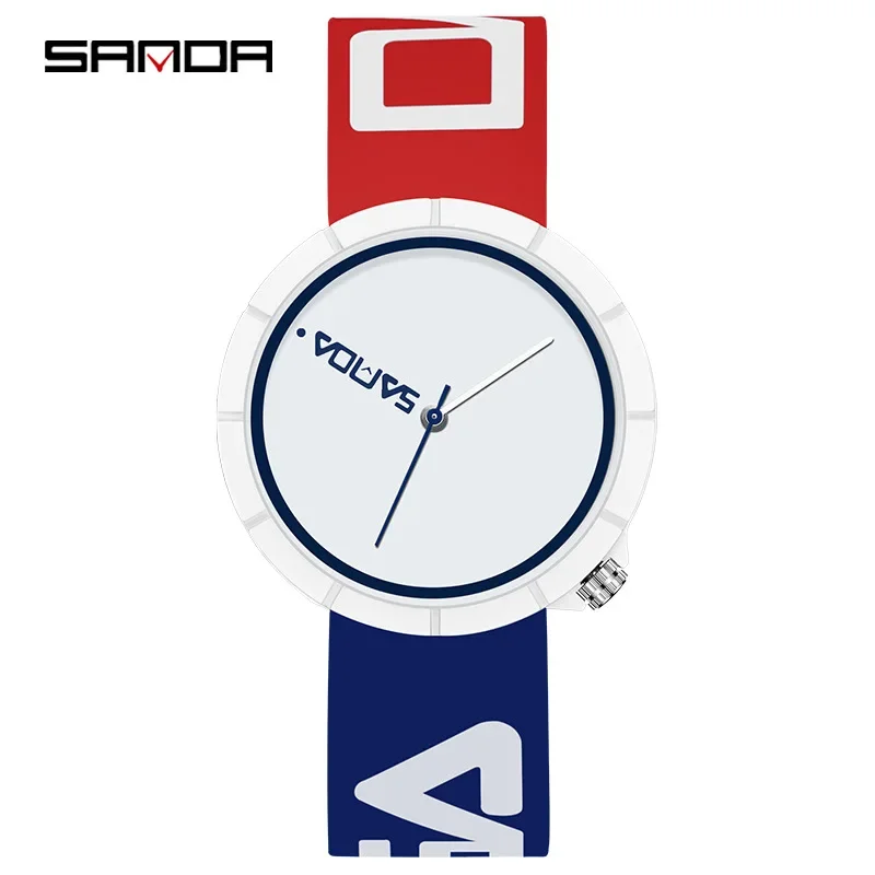 

SANDA Sanda new silicone with electronic Shi Ying watch waterproof outdoor waterproof cool watches for students and men.