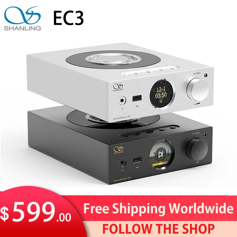 Стерео CD-проигрыватель SHANLING EC3, привод CD80 HD850, Bluetooth DAC, Hi-Res, настольный музыкальный плеер, предварительный усилитель, чипы ES9219C LTA8092
Стерео CD-проигрыватель SHANLING EC3, привод CD80 HD850, Bluetooth DAC, Hi-Res, настольный музыкальный плеер, предварительный усилитель, чипы ES9219C LTA8092