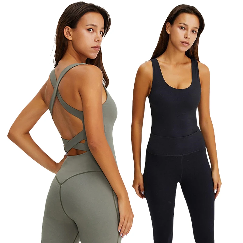 Women Sports Sets Lady Seamless Yoga Jumpsuits With Sleeveless Fitness Bodysuits One-Pieces Sportswear Gym Workout Activewear
Women Sports Sets Lady Seamless Yoga Jumpsuits With Sleeveless Fitness Bodysuits One-Pieces Sportswear Gym Workout Activewear