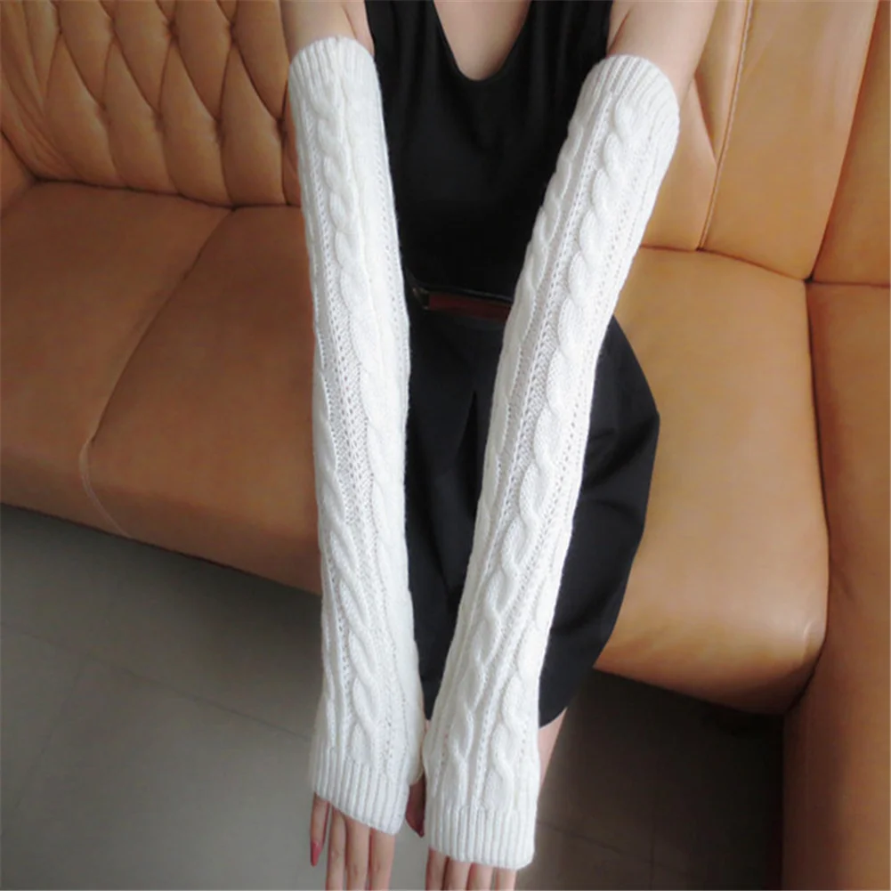 Long Knitted Arm Wrist Sleeve Winter Women Arm Warmers Elbow Mittens Crochet Twist Knitting Punk Gothic Black Gloves Y2K Girls
Long Knitted Arm Wrist Sleeve Winter Women Arm Warmers Elbow Mittens Crochet Twist Knitting Punk Gothic Black Gloves Y2K Girls