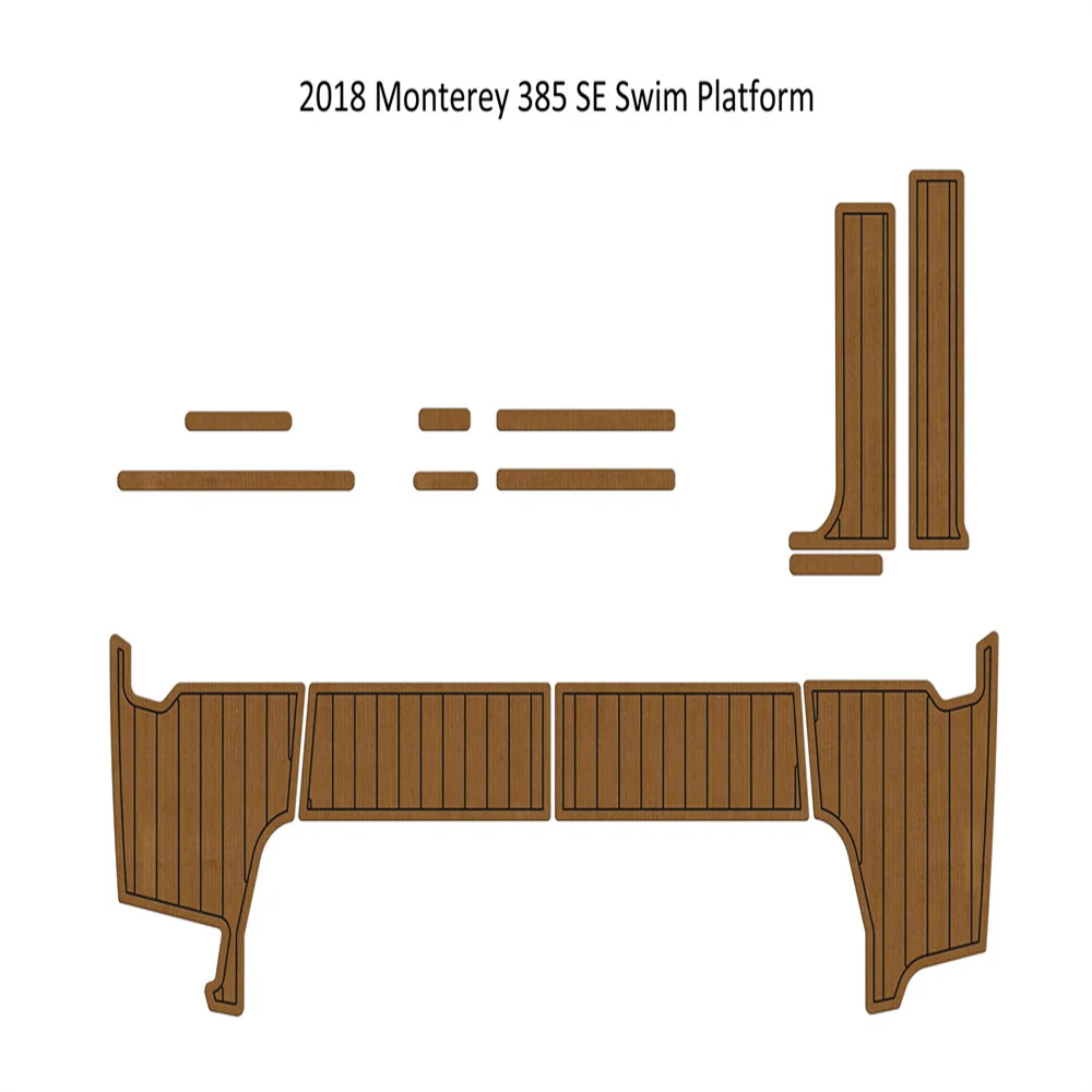 

2018 Monterey 385 SE Swim Platform Boat EVA Faux Foam Teak Deck Floor Pad