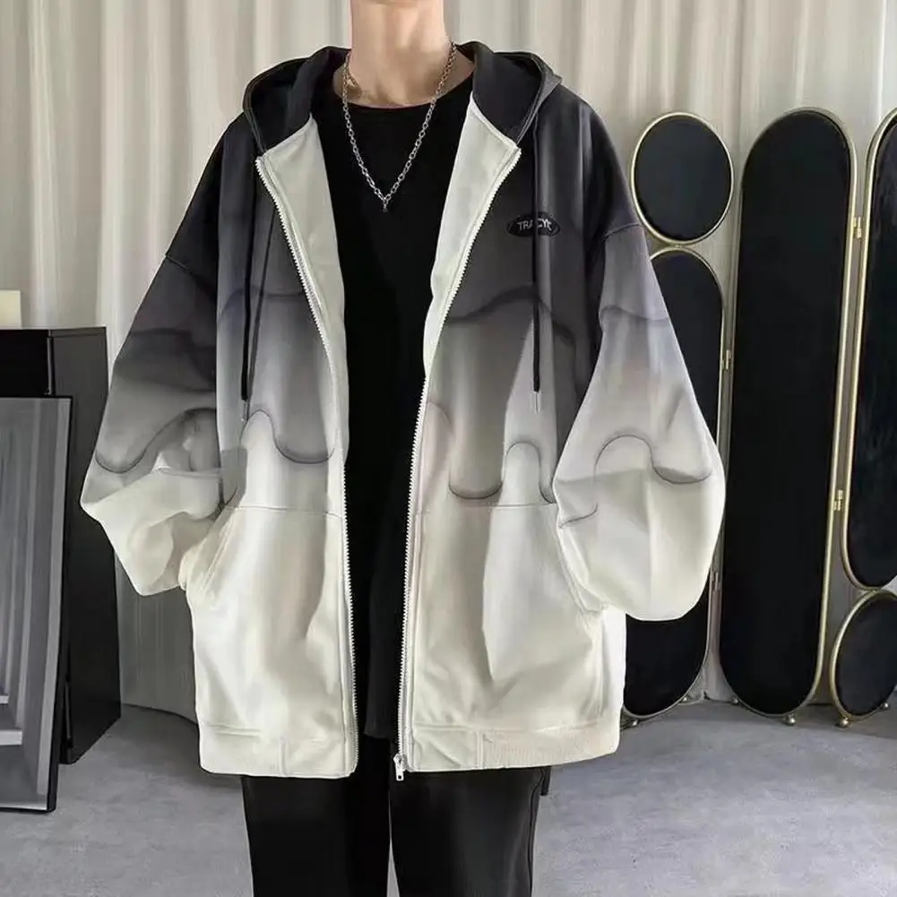 Men Hooded Sweatshirt Jacket Gradient Men Hooded Zipper Sweatshirt Jacket Stylish Tie-Dye Design Autumn/Winter Fashion Coat
Men Hooded Sweatshirt Jacket Gradient Men Hooded Zipper Sweatshirt Jacket Stylish Tie-Dye Design Autumn/Winter Fashion Coat