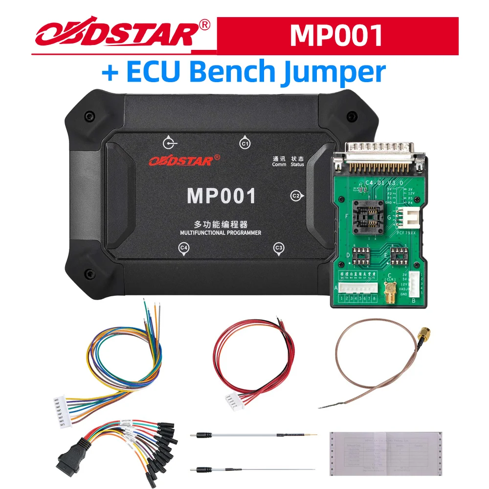 

OBDSTAR MP001 Programmer for OBDSTAR P002 P003 DC706 X300 Classic G3 Supports EEPROM/MCU Read/Write Clone for Cars, EVs, Marine