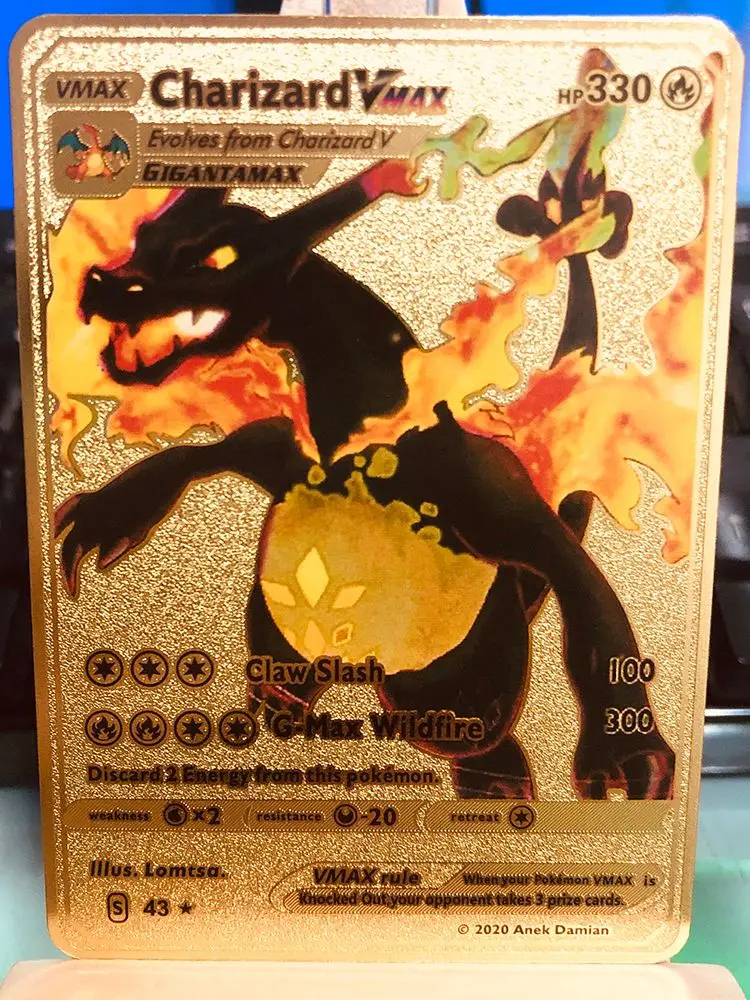 Trick or Treat Alliance MallGolden Pokemon Cards IN Metal Pokemon  Charizard Gx Gold Vmax Pikachu Hard Lron Collection Cards Rainbow Toy |  Daraz.com.bd