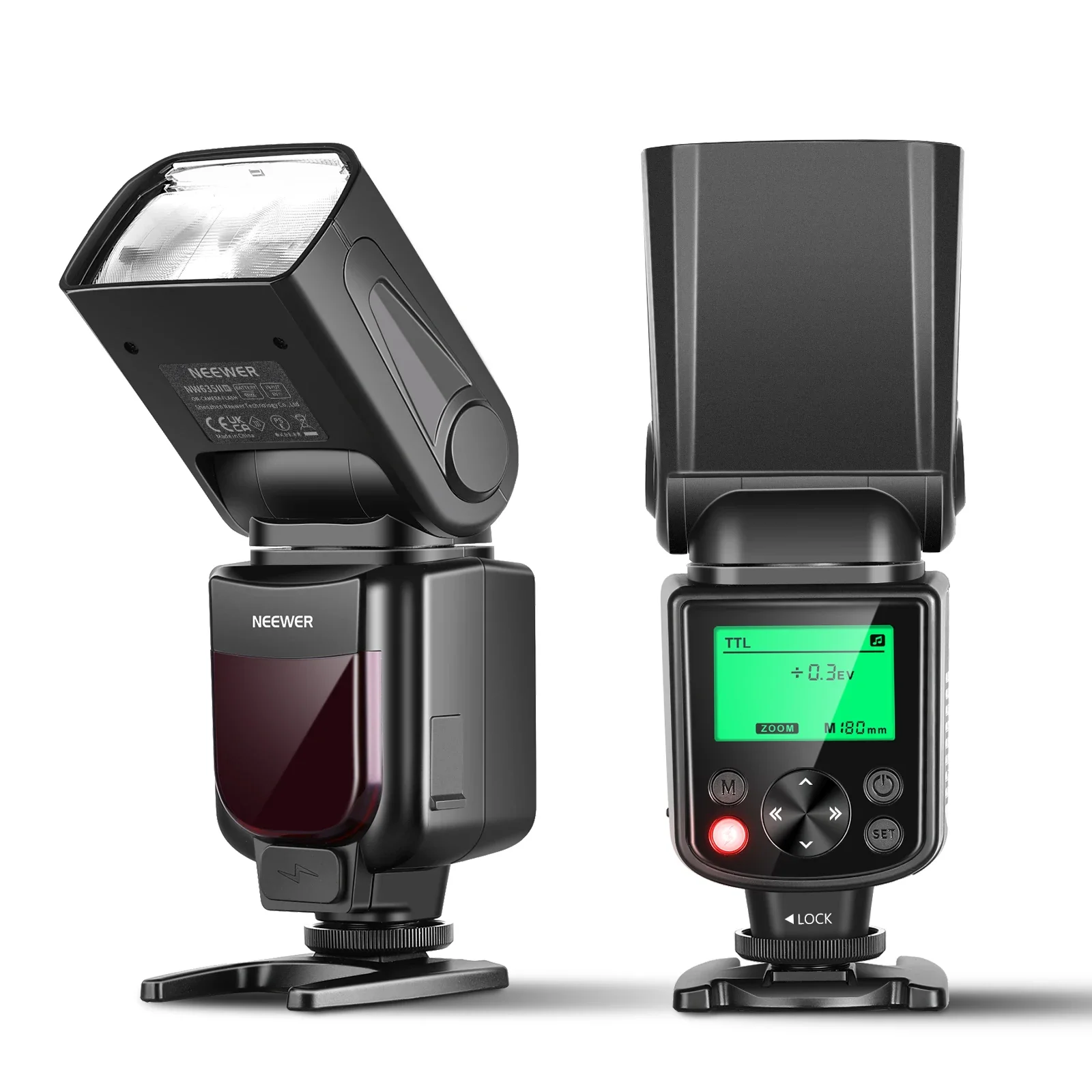 

NEEWER Upgraded NW635II-N TTL Camera Flash Speedlite With LCD Screen, Speedlight Compatible With Nikon D4 D5 D6 D90 D300 D500