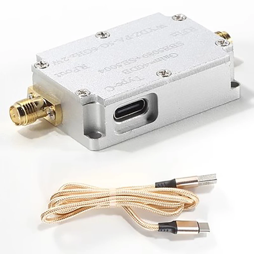Microwave Unidirectional Amplifier SBB5089+SE5004 5.8GHz 2W 33dBm 40dBm Gain RF Power Amplifier for 2.4G Video Transmission
Microwave Unidirectional Amplifier SBB5089+SE5004 5.8GHz 2W 33dBm 40dBm Gain RF Power Amplifier for 2.4G Video Transmission