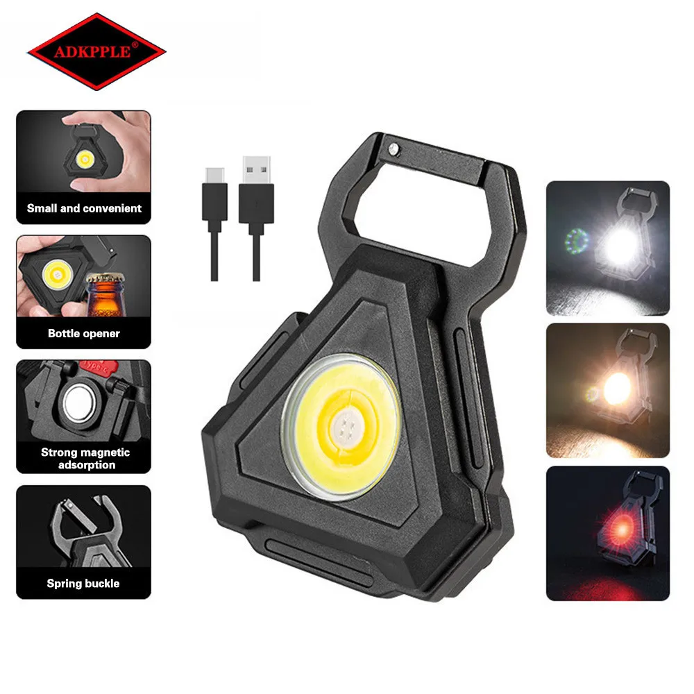 Mini COB Keychain Light Mutifuction USB Rechargeable Portable Pocket Work Light with Corkscrew Outdoor Camping Fishing Climbing
Mini COB Keychain Light Mutifuction USB Rechargeable Portable Pocket Work Light with Corkscrew Outdoor Camping Fishing Climbing