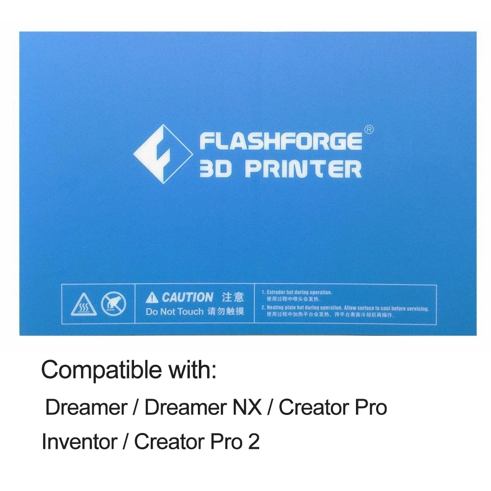 

5pcs Pre-cut Build Plate Tape For Flashforge Creator Pro 2/Creator Pro /Dreamer/Dreamer NX/Inventor 3D Printer, 3D printer parts