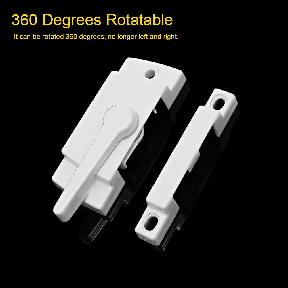 

Reliable and Convenient Sash Lock Secure Your Sash with Ease Suitable for Single and Double Hung Vinyl Sash White Finish