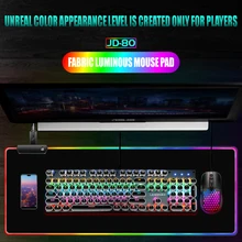 RGB Gaming Mouse Pad Large Size Colorful Luminous for PC Computer Desktop LED Light Desk Mat Gaming Keyboard Pad
RGB Gaming Mouse Pad Large Size Colorful Luminous for PC Computer Desktop LED Light Desk Mat Gaming Keyboard Pad