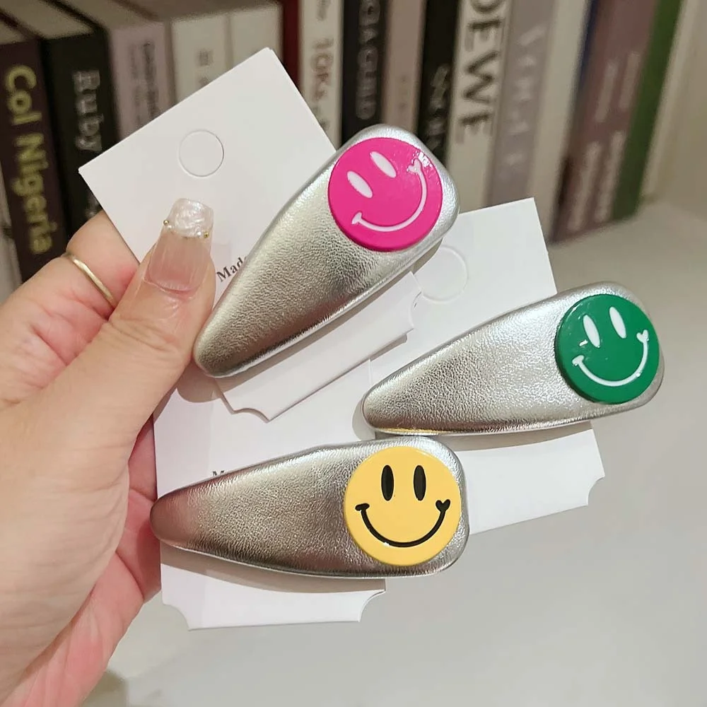 Cartoon Color Round Smile Face Silver Colored Elliptical Hairpin For Girl Woman Cute Fairy Simple Hairpin Fashion Accessories
Cartoon Color Round Smile Face Silver Colored Elliptical Hairpin For Girl Woman Cute Fairy Simple Hairpin Fashion Accessories