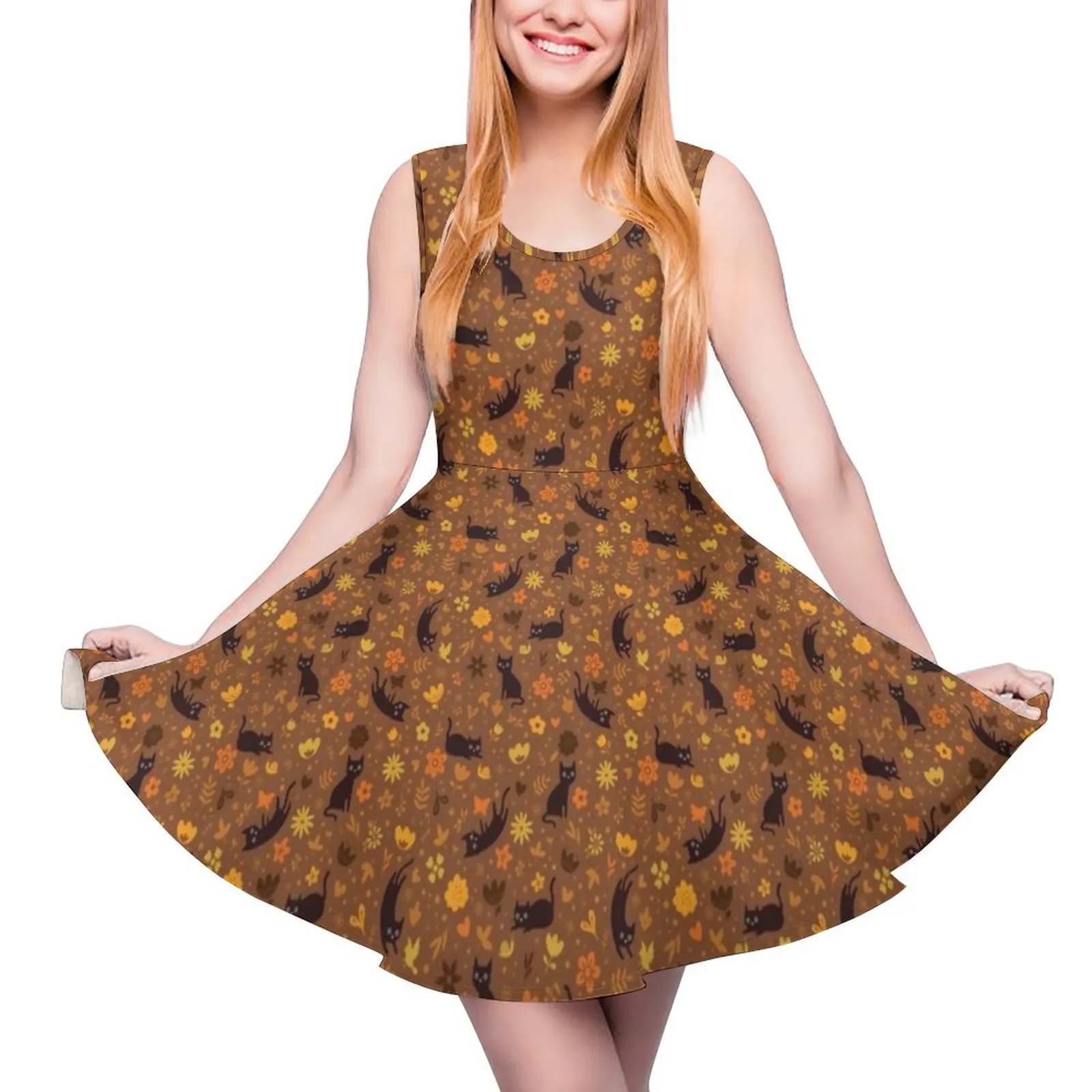 Cats frolicking in the garden (autumn) Round Neck Dress summer clothes women's dresses luxury
Cats frolicking in the garden (autumn) Round Neck Dress summer clothes women's dresses luxury