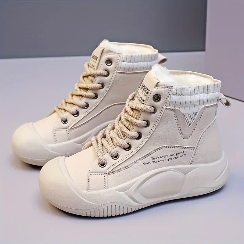 Women Letter Pattern Round Toe Snow Boots Non-slip Thick-soled Platform Ankle Boots Fleece-lined Thermal Winter Booties Mujer
Women Letter Pattern Round Toe Snow Boots Non-slip Thick-soled Platform Ankle Boots Fleece-lined Thermal Winter Booties Mujer