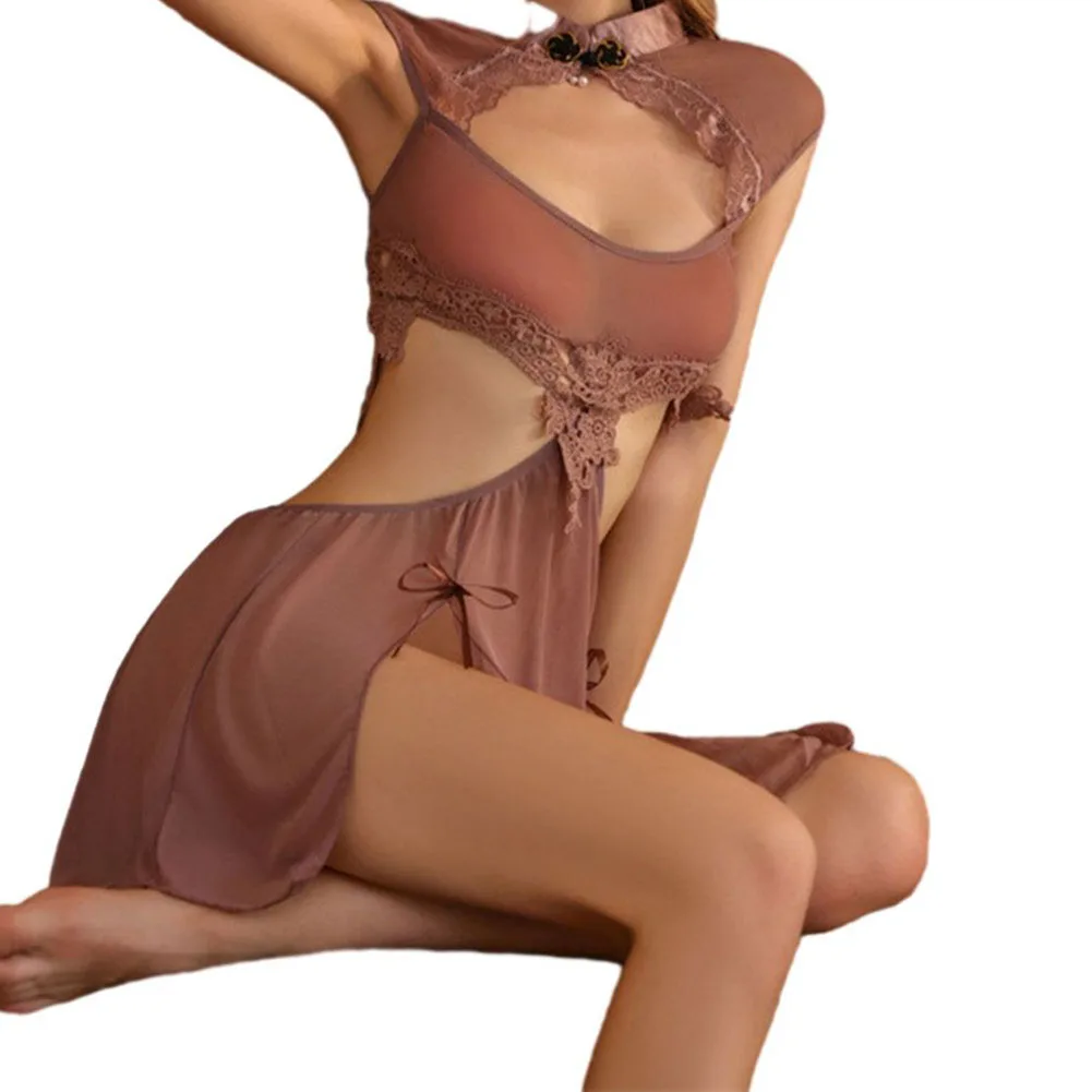 Women Sexy Lingerie Erotic Cosplay Costumes Lace Backless Dress Tube Top Hollow See-through Nightdress Vintage Pajama Uniform
Women Sexy Lingerie Erotic Cosplay Costumes Lace Backless Dress Tube Top Hollow See-through Nightdress Vintage Pajama Uniform