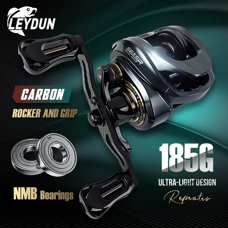 LEYDUN Baitcasting Fishing Reels 8.5kg Max Drag Ultra Light 7.3:1 Gear Ratio High-speed Bass Pike Fishing Reel Baitcaster Reels
LEYDUN Baitcasting Fishing Reels 8.5kg Max Drag Ultra Light 7.3:1 Gear Ratio High-speed Bass Pike Fishing Reel Baitcaster Reels