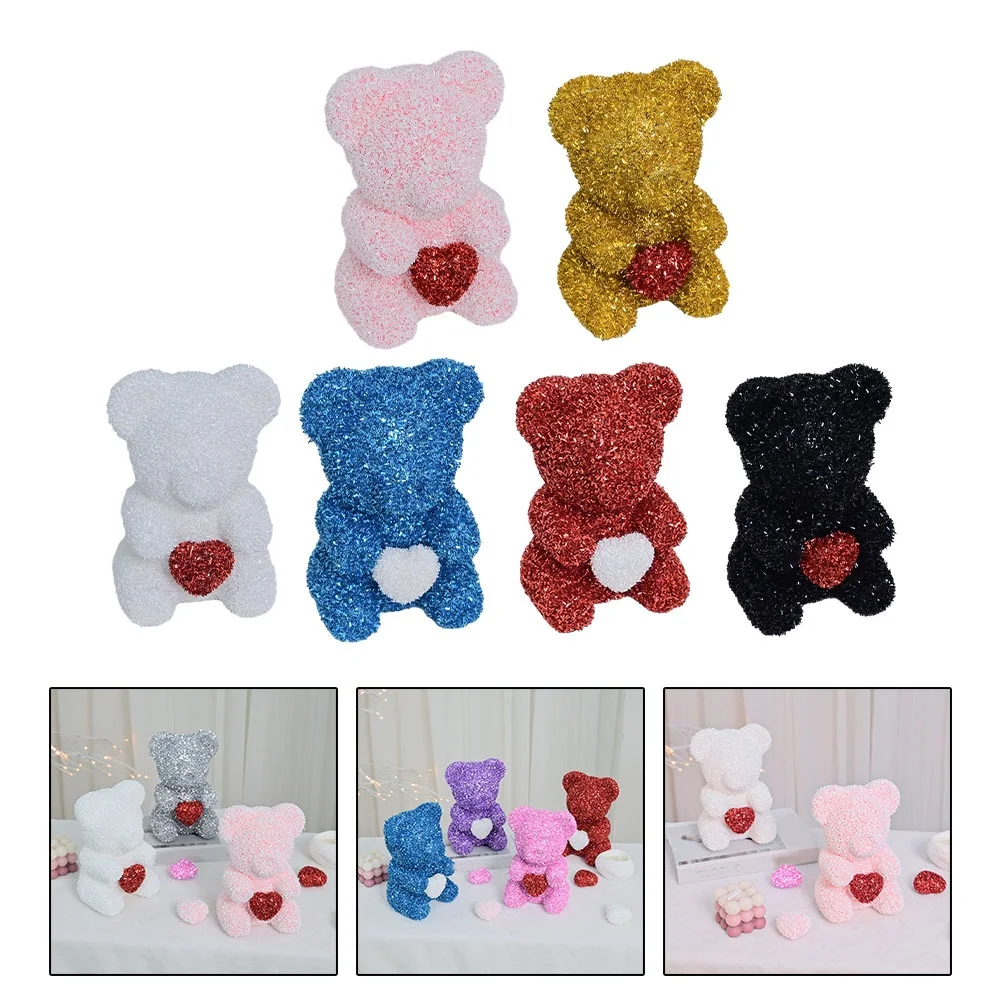 20cm Creative New Hug Bear Foam Flower Valentines Day Decorations Dreamy Rose Glitter Bear Doll Cute Shiny Lovers Couples Gifts
20cm Creative New Hug Bear Foam Flower Valentines Day Decorations Dreamy Rose Glitter Bear Doll Cute Shiny Lovers Couples Gifts