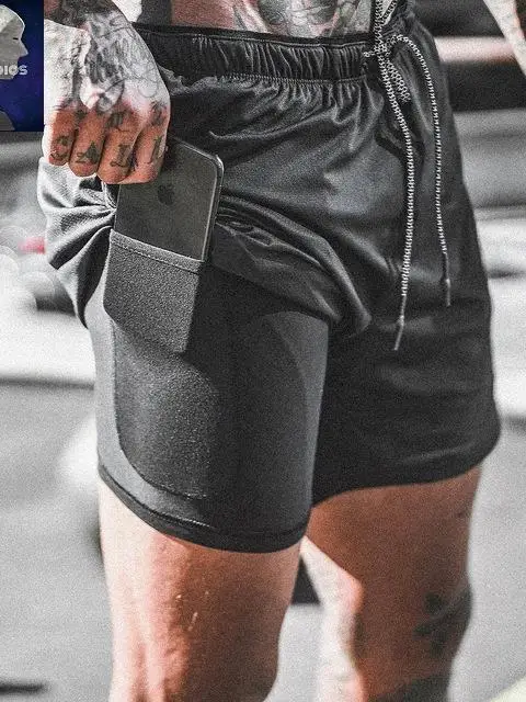 Summer Solid Color Double Layered ShortS, Fitness Training Quick Drying Pants With Pockets, Men's SportS PantS
Summer Solid Color Double Layered ShortS, Fitness Training Quick Drying Pants With Pockets, Men's SportS PantS