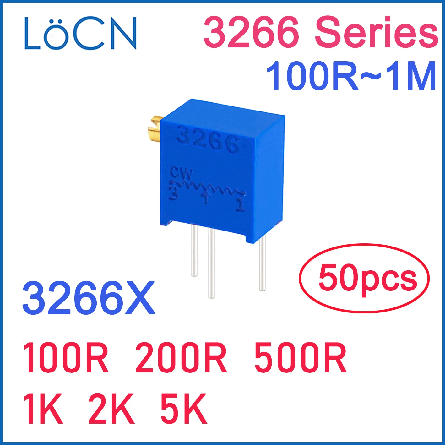 3266X 50 шт. 100R 200R 500R 1K 2K 5K Триммер Потенциометр 3266X-1-102 3266X-1-202 3266X-1-502 3266X-1-103 высококачественный триммерный горшок
3266X 50 шт. 100R 200R 500R 1K 2K 5K Триммер Потенциометр 3266X-1-102 3266X-1-202 3266X-1-502 3266X-1-103 высококачественный триммерный горшок