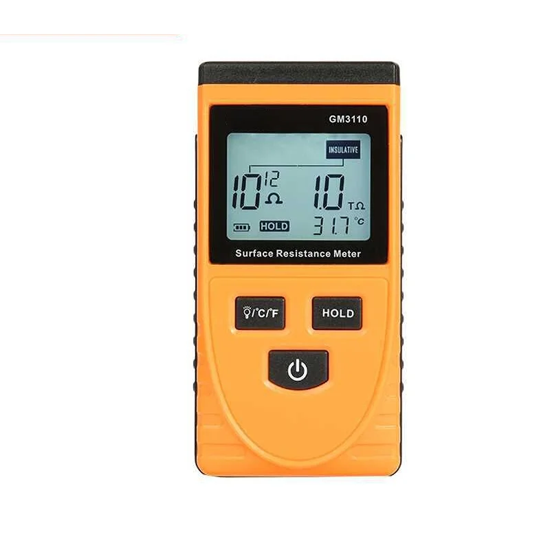 Surface ResistanceTester Anti-static LCD Tester Digital Display Anti-static Resistance Meter Temperature Meter GM3110
Surface ResistanceTester Anti-static LCD Tester Digital Display Anti-static Resistance Meter Temperature Meter GM3110