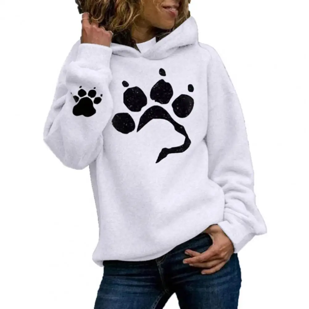 Chic Spring Hoodie Casual Women Hoodie Cartoon Paw Print Elastic Cuff Women Hoodie Keep Warm
Chic Spring Hoodie Casual Women Hoodie Cartoon Paw Print Elastic Cuff Women Hoodie Keep Warm