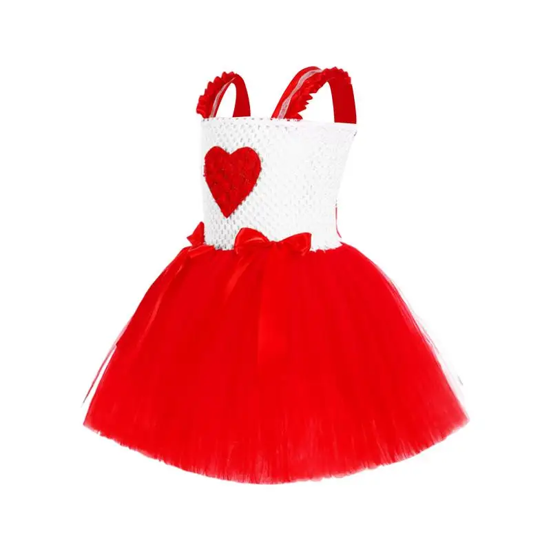 Sleeveless Dress For Girls Sparkling Heart Pattern Valentine's Day Dress Up With Heart Headband Red Tulle Skirt 1-8 Years Old
Sleeveless Dress For Girls Sparkling Heart Pattern Valentine's Day Dress Up With Heart Headband Red Tulle Skirt 1-8 Years Old