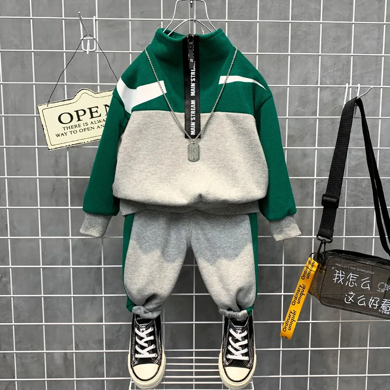 Child Boys Clothes 2pc Sets Spring Autumn Lapel Sweatshirt and Pants Sportswear Costume Teens Kids Jacket Coats Outfits Suits
Child Boys Clothes 2pc Sets Spring Autumn Lapel Sweatshirt and Pants Sportswear Costume Teens Kids Jacket Coats Outfits Suits