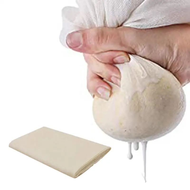 Cloths For Cheese Reusable Nut Milk Bags Ultra Fine Unbleached Natural Cotton Organic Cheesecloth Bag For Cooking Baking Juicing
Cloths For Cheese Reusable Nut Milk Bags Ultra Fine Unbleached Natural Cotton Organic Cheesecloth Bag For Cooking Baking Juicing