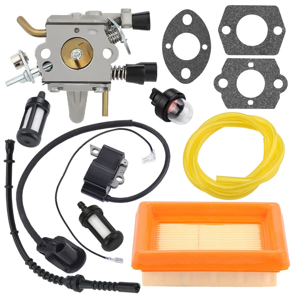 Карбюратор для STIHL FS120 FS200 FS250 FS300, сменная Катушка зажигания для газонокосилки, прокладка карбюратора, Комплект фильтров для топливной линии
Карбюратор для STIHL FS120 FS200 FS250 FS300, сменная Катушка зажигания для газонокосилки, прокладка карбюратора, Комплект фильтров для топливной линии