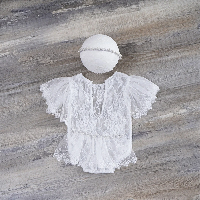 2 Pcs Newborn Photography Props Outfits Baby Lace Romper Headband Set Infants Photo Shooting Bodysuit Jumpsuit Hair Band
2 Pcs Newborn Photography Props Outfits Baby Lace Romper Headband Set Infants Photo Shooting Bodysuit Jumpsuit Hair Band