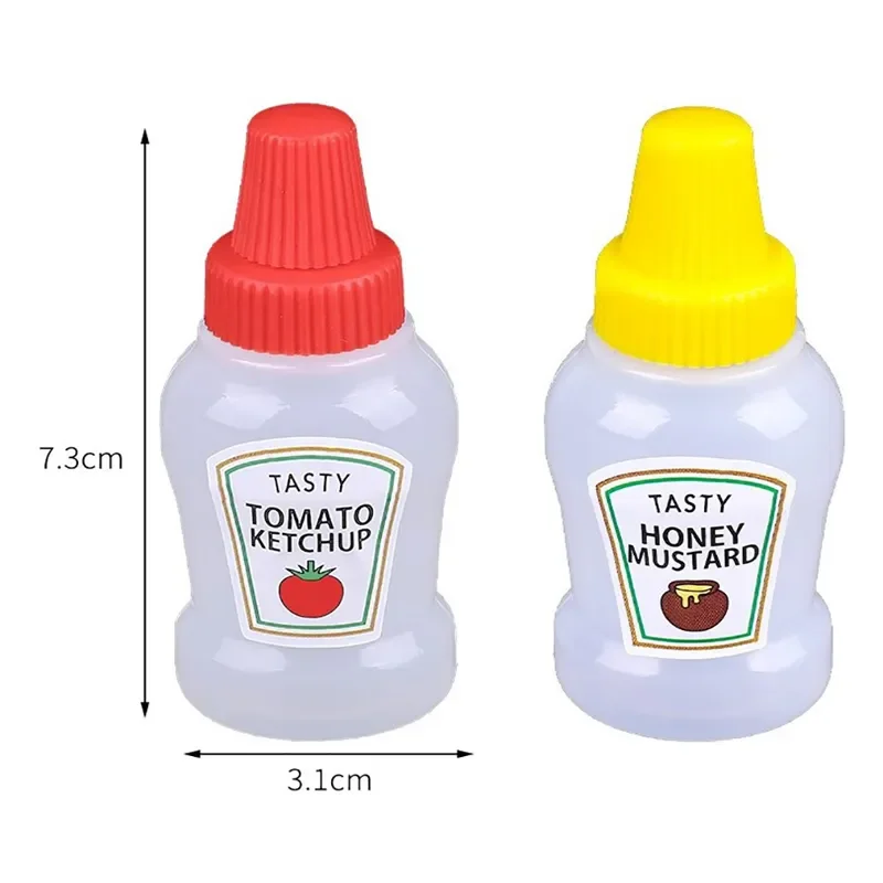 25ML Mini Tomato Ketchup Bottle Honey Mustard Portable Small Sauce Container Salad Dressing Container Pantry Containers
25ML Mini Tomato Ketchup Bottle Honey Mustard Portable Small Sauce Container Salad Dressing Container Pantry Containers