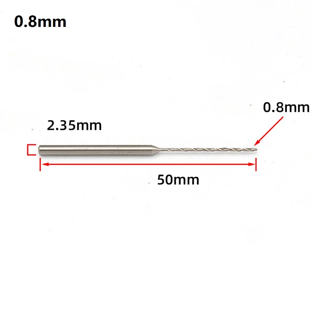 

Brand New Rubber Wood Jewelry Drill Bit Mini Drill Bits 1Pc 2.35mm Shank Diameter 50mm Length HSS Silver Universal